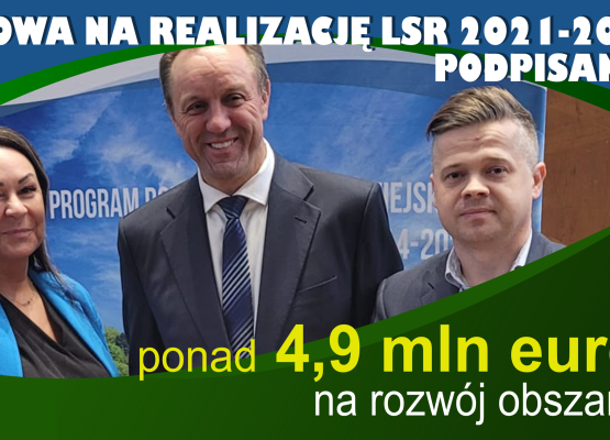 Podpisanie umowy ramowej LSR 2021-2027