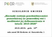 Grafika #0: Szkolenie Gminne 29.01.2015r. ODR